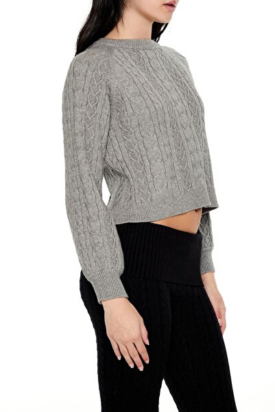 Forever 21 Fiyonk Detaylı Örgü Kazak