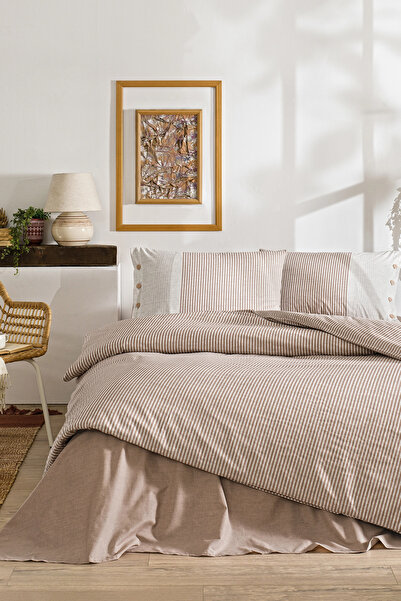 Özdilek Prirodna linija Jednokrevetno Set posteljine Losos