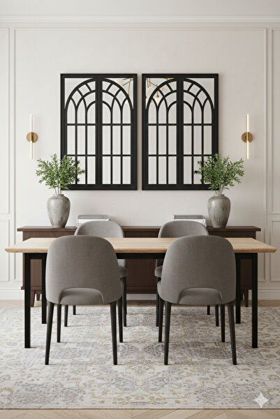 Generic Elegant mirror set with a luxurious frame, 97 x 66 cm