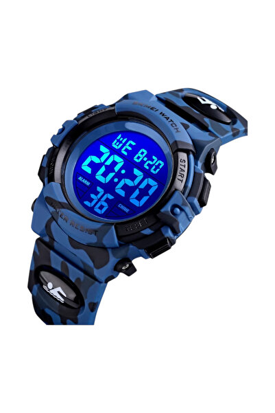 Skmei Digital Watch for Kids – Sports, Alarm, Stopwatch, Water Resistant, Blue