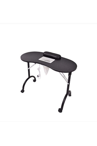 Cosmeticos Masă manichiură-pedichiură cu aspirator încorporat, pliabilă, neagră, 9001