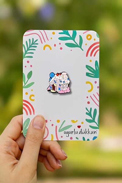 uğurlu dükkan Çok Renkli Ev Rozeti