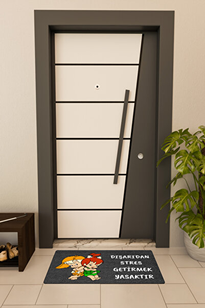 Dormot High-Quality Digital Printing, Pebbles, No Stress Allowed Themed Doormat