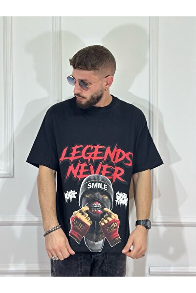 Urban Collection Tricou barbatesc cu print Legends Never