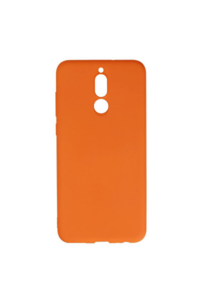 eco port حافظة هواوي ميت 10 لايت نانو سيليكون مخملي من الداخل - برتقالي