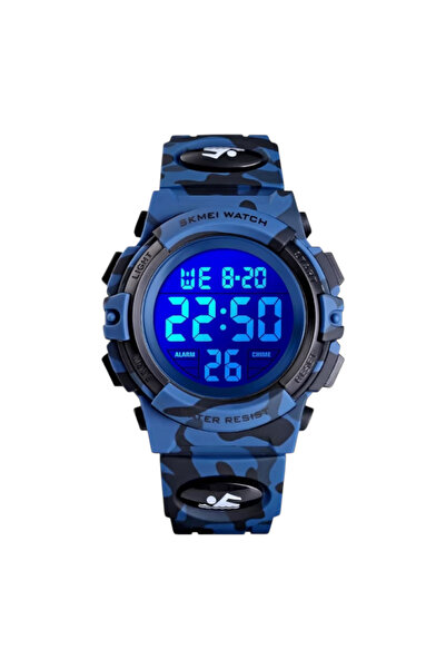 Skmei Digital Watch for Kids – Sports, Alarm, Stopwatch, Water Resistant, Blue