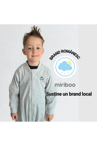 Miriboo Sleeping bag with feet 1–2.5 years and 2.5-4 years, 1 TOG, 100% Cotton, Temperature Indicator