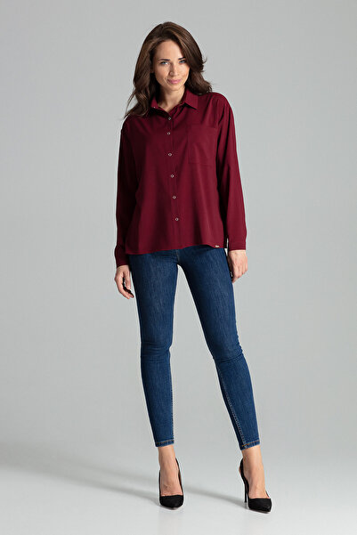 Figl Shirt L059 Burgundy S