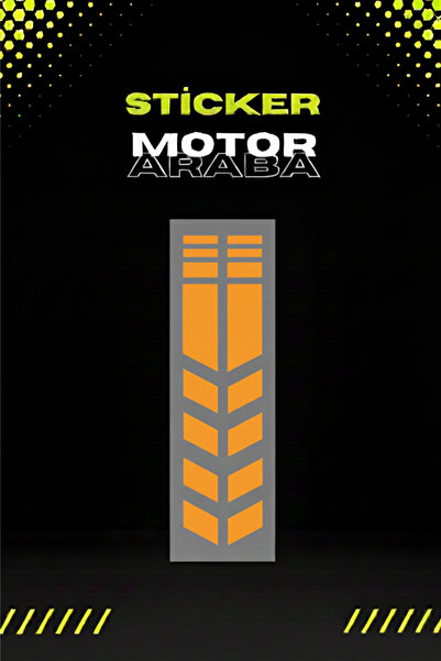 Banxtre شريط مصد زخرفي برتقالي اللون لاصق للمحرك والسيارة 27 سم × 7 سم (قطعة ...