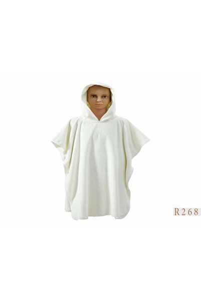Reiashn Jumana children's robe with buttons, size 9/11 years, off-white color