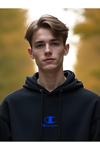 Free Tarz Μπλε Champion με τύπωμα Νέας σχεδίασης Hoodie