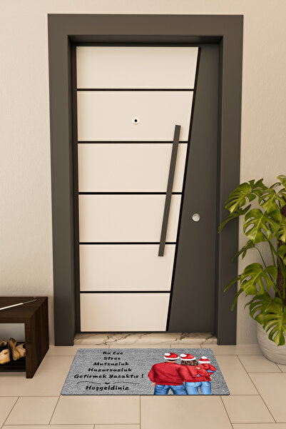 Dormot High-Quality Digital Printing, Family and Stress Are Forbidden Themed Doormat