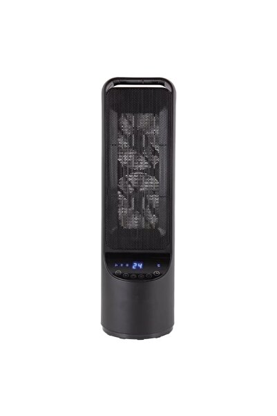 Rovitech Ceramic Tower Heater 2000W, 2 Power Levels, Timer, Black