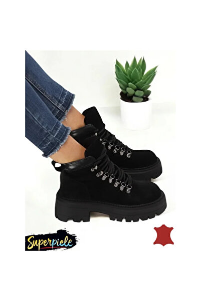 virboti Women's leather boots with thick sole |OLAKO|