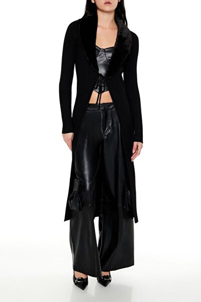 Forever 21 Suni Kürk Detaylı Hırka