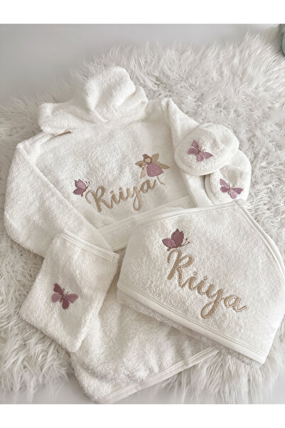 Kokoş Tokalar مجموعة روب حمام للفتيات الصغيرات