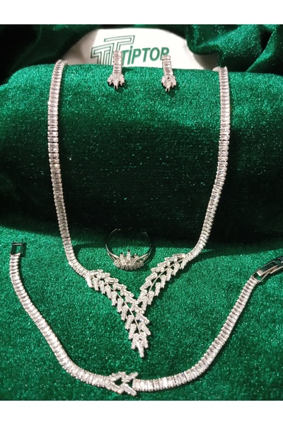 GB / TİPTOP / VİP ZİRKON TAŞLI KOLYE KÜPE YÜZÜK BİLEKLİK SETİ