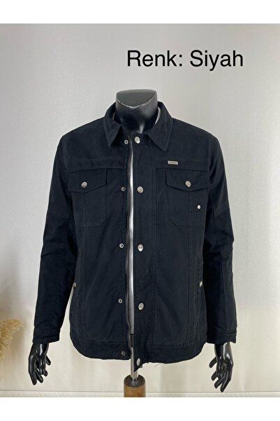 Sadık Collection Мъжко палто от памук с подплата от флийс и водоустойчив яка 2625