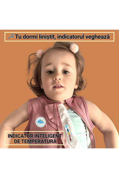 Miriboo Sleeping Bag for Babies and Children 0-6 and 6-12 months, Winter, 1.5 TOG, BAMBOO, Temperature Indicator