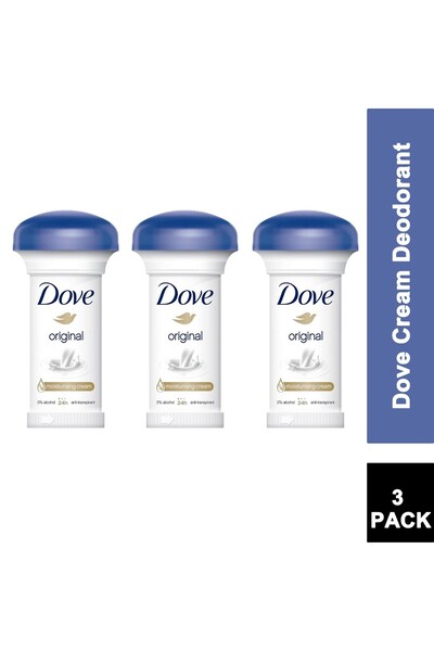 Dove Original Moisturising Cream Deodorant 50ml - 3 PACK