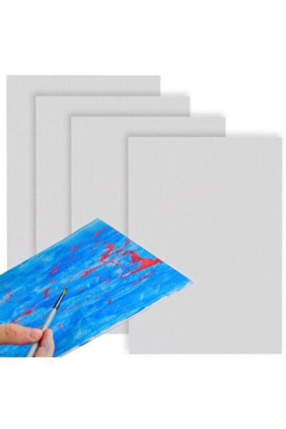 Maaleo Set of 4 primed canvases for painting, 30 x 40 cm, with support