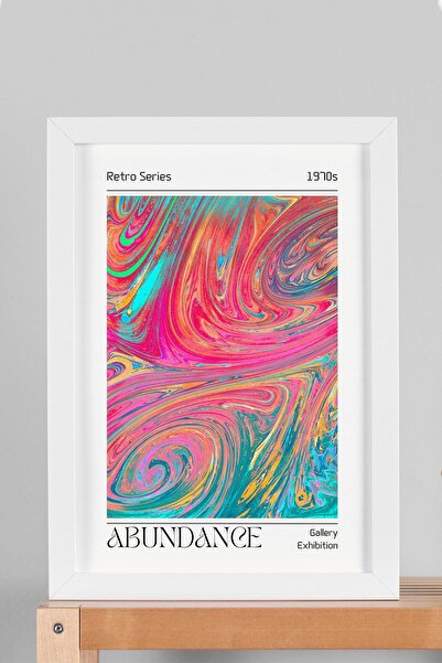 Saturn Tablou înrămat Abundance Seria Retro Culorile Energetice Aura de Abund...