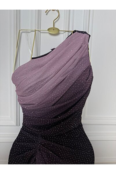 ABRARYZ Tulle dress with tiered colors and sequins