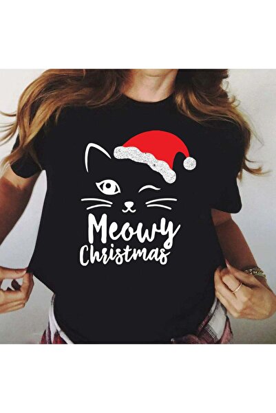 OEM 100% Cotton T-Shirt Black Meowy