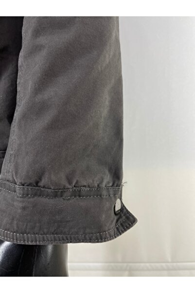 Sadık Collection Dynamo Men's Fur-Lined Waterproof Collar Kanvars Linen Coat 2625