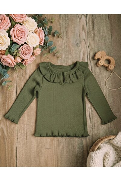 bright moon Girl's Ruffled Bodysuit