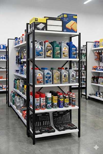 Agila Çok Amaçlı 5 Katlı Raf, Ofis Rafı, Hırdavat & Mutfak & Banyo Rafı - Beyaz