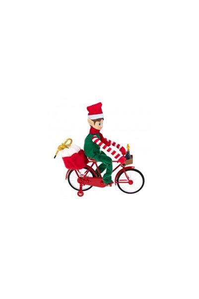 Aca Elf muzical de Crăciun pe bicicletă, animat, iluminat, premium