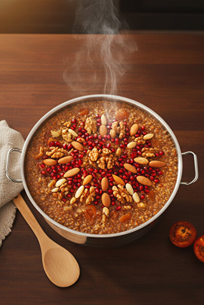 brahimigold 27 Liter 40 cm Gastronomy Type XL Pot – Striped Stainless Steel Body, Induction Compatible