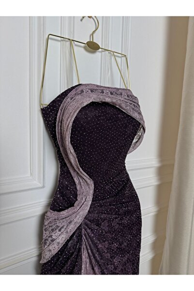 MALAZ A tiered dress and sequins