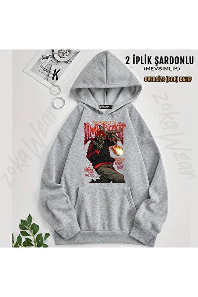 ZOKAWEAR Limp Bizkit V2 Printed Hooded Sweatshirt (2 Thread)