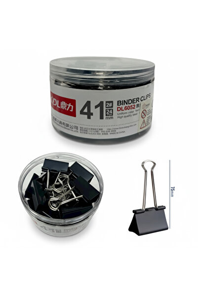 dl 41 Mm. Steel Black Clamp 24-Pack