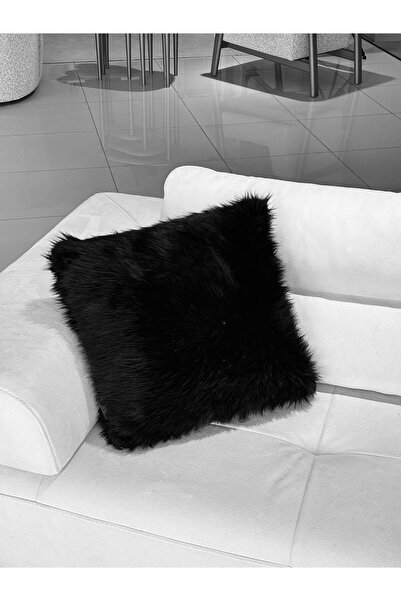 Framgan وسادة فاخرة من القطيفة السوداء – ناعمة، مزخرفة وعصرية – تضفي أناقة ور...