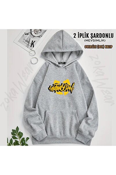 ZOKAWEAR سترة وو تانغ كلان v24 مطبوع بغطاء رأس (خيطين)