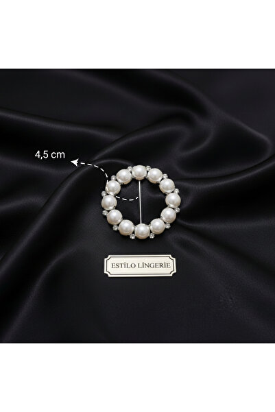 Estilo Lingerie Pearl Stone Evening Dress Belt Buckle, Designer Belt Buckle, Evening Dress Accessory