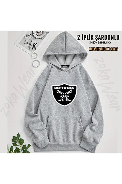 ZOKAWEAR Deftones V3 Printed Hooded Sweatshirt (2 Thread)