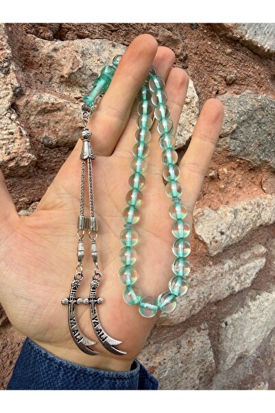 A-STİL TAKI Double Hz Ali Tassel Men's Sürmene Amber Gift Prayer Beads