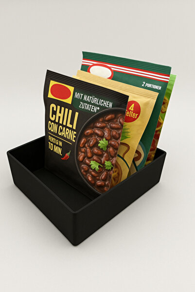 3DAKSESUAR 3-Compartment Organizer for Kitchen Soup Etc.