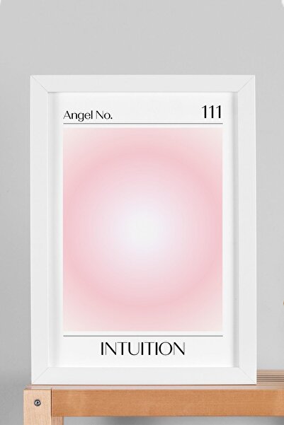 Saturn Angel No 111 Pictură înrămată cu cadru cu numere de înger, intuiție, a...