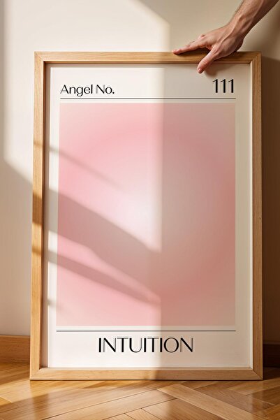 Saturn Angel No 111 Pictură înrămată cu cadru cu numere de înger, intuiție, a...