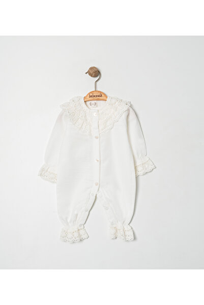 Bebezade Muslin Lace 3 Piece Jumpsuit Set