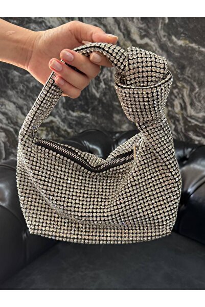 Lunea Womens Women's Silver Stone Handbag