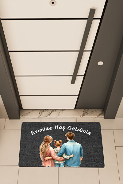 Dormot High-Quality Digital Printing, Welcome to Our Family and Home Themed Doormat