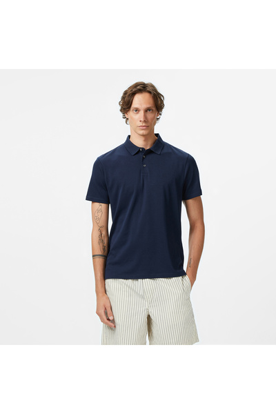 Calvin Klein Supima Erkek Lacivert Polo