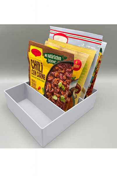 3DAKSESUAR 3-Compartment Organizer for Kitchen Soup Etc.