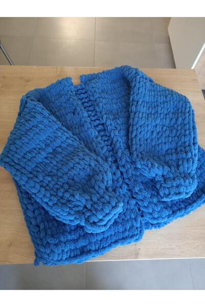 Lavinia Center Kadın El Örgüsü Puffy Ceket, Hırka